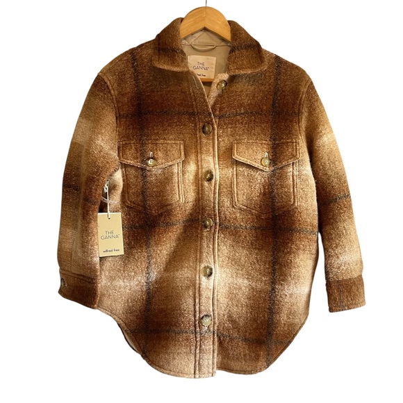 NWT Wilfred The Ganna felted wool blend plaid jacket size XS - Picture 4 of 16